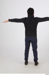 Whole Body Man T poses Casual Slim Standing Street photo references